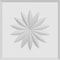 Ekena Millwork Standard Sedgwick Flower Rosette With Beveled Edge, 6"W x 6"H x 1"P ROSP060X060X100SDG10 - alternate 4